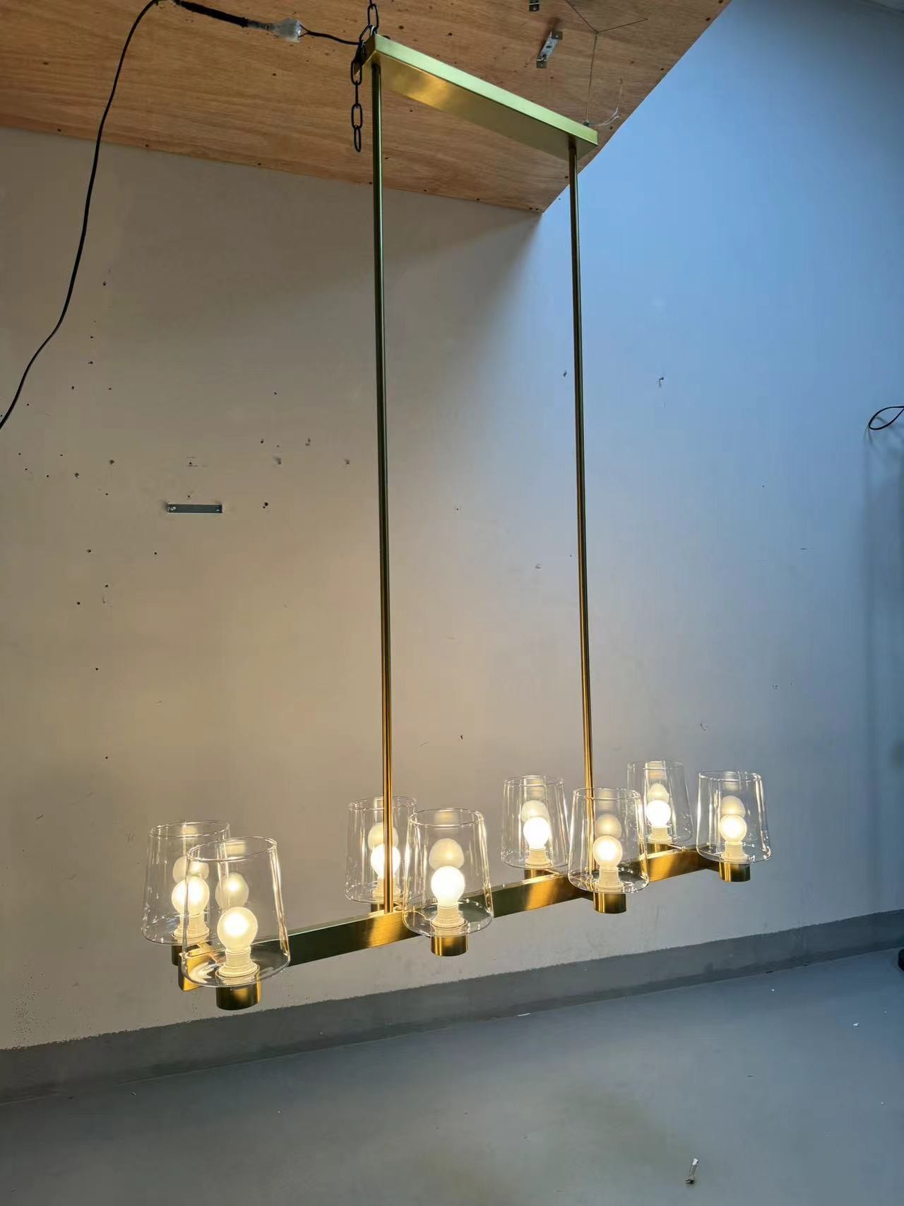 42 в 8 Светлые современные Золотые островные люстры освещение Дома Вход в фойе