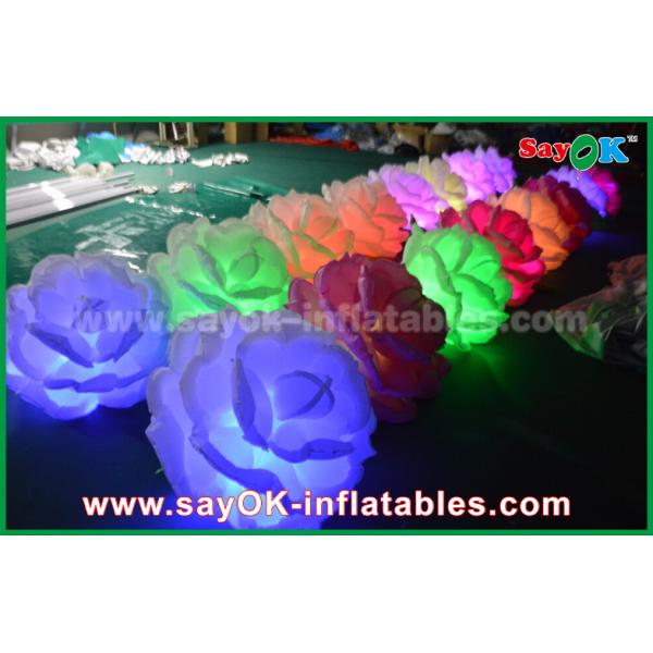 Romantic  Inflatable Lighting Decoration / LED Inflatable Flowers Chain Rose For Wedding