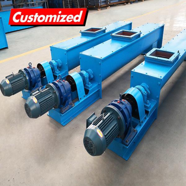 Transport Sediment Carbon Steel Painting Shaft Screw Auger Conveyor for Manufacturing Plant