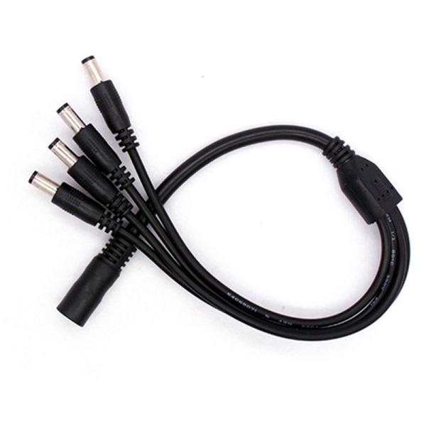 C.C femelle à la prise de baril de câble de diviseur du mâle 15cm pour des caméras de télévision en circuit fermé