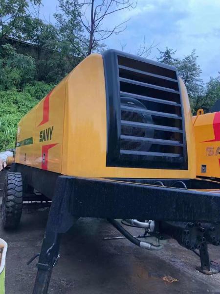 160KW 220M 80m3/H Concrete Trailer Pumps Used Hydraulic Commutation System