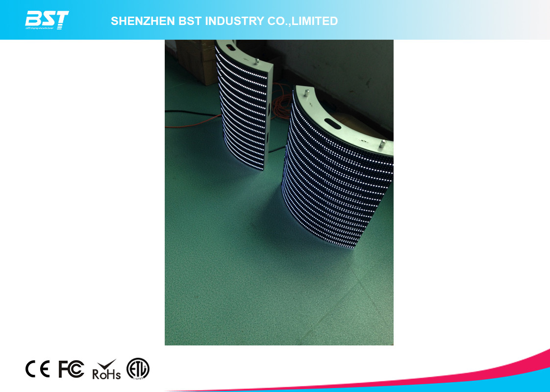 Большое видео СМД 3535 изогнуло панель СИД, экран 8мм приведенный для на открытом воздухе рекламы стены