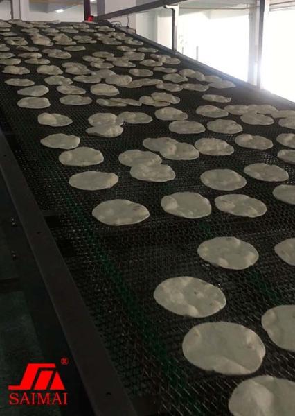 La solution clés en main a relevé la chaîne de production plate de pain de pizza