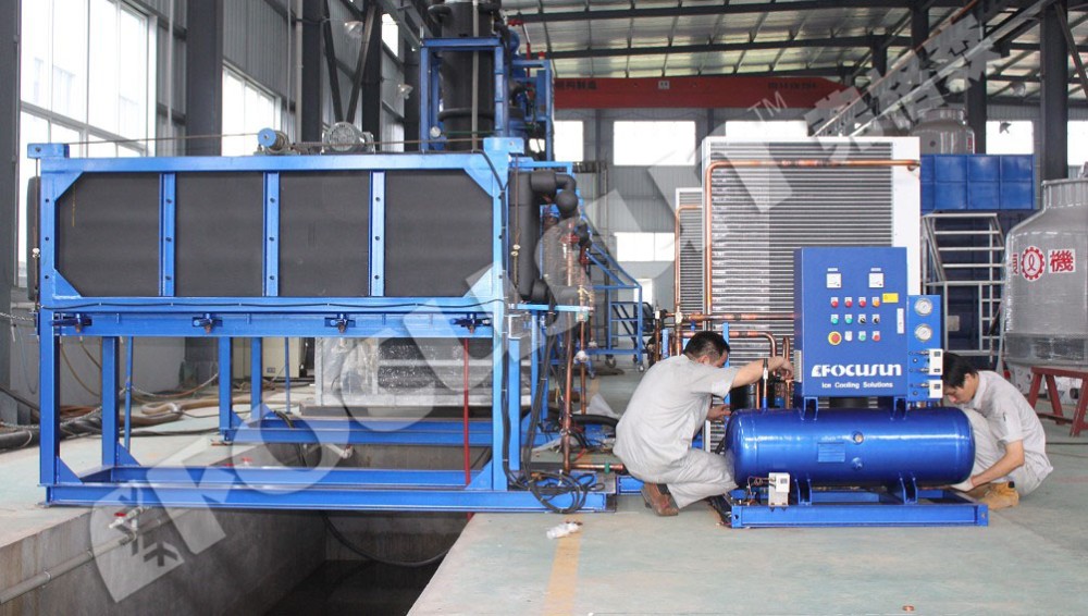 Planta de hielo de barra refrigerada por aire de 5 toneladas con tecnología avanzada 3500*1060*2200 mm