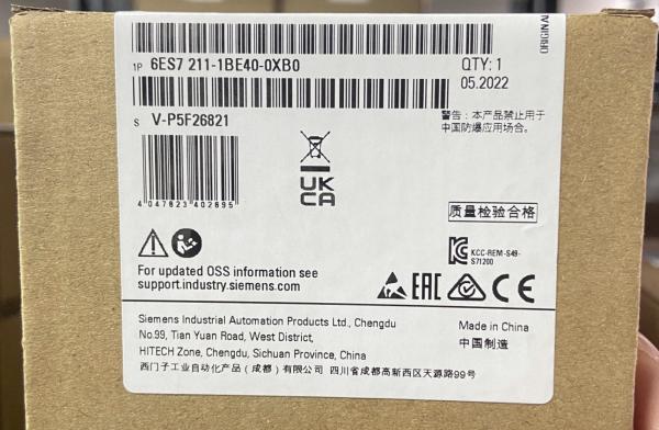 6ES7211-1BE40-0XB0 Siemens SIMATIC DP CPU 1211C AC DC RLY Compact CPU