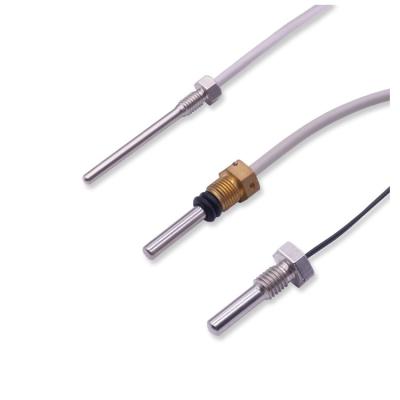 Detector da temperatura do par termoelétrico da pinta 100 da platina do sensor da resistência térmica da ponta de prova da linha de PT100 M6 M8