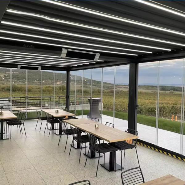 Customizable Aluminum Gazebo with Retractable Canopy Durable and Versatile