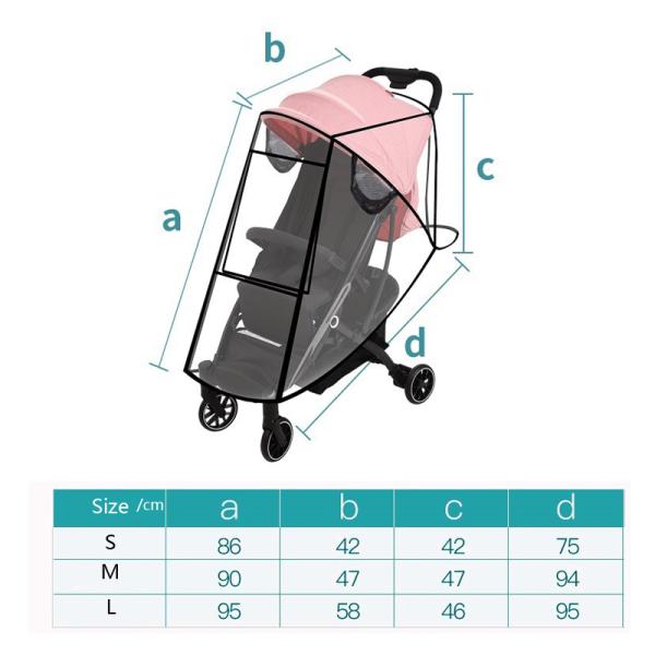 EVA Customize Weather Shield Clear PVC Baby Stroller Rain Cover