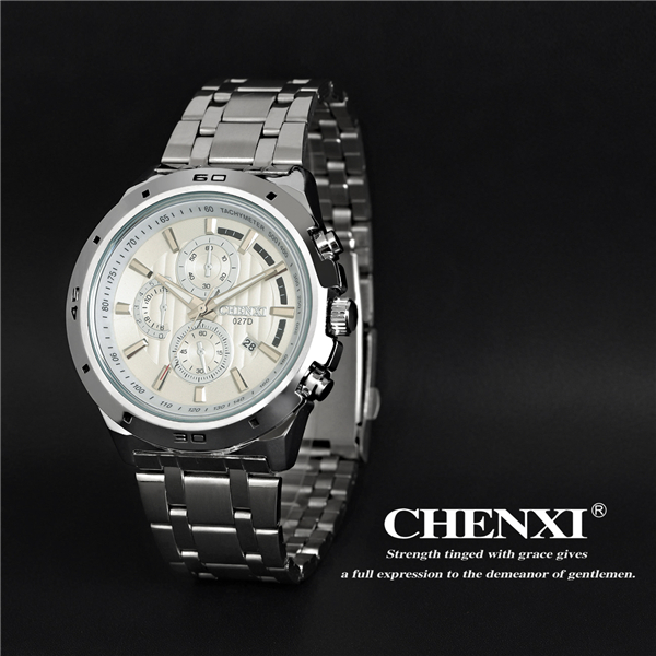C027D Gift Watch Box Packing Free Sample Small MOQ OEM Watch Stainless Steel Band Watches