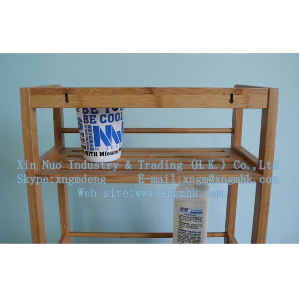 Bamboo bathroom accessories, bathroom bamboo shelving, bamboo towel rack