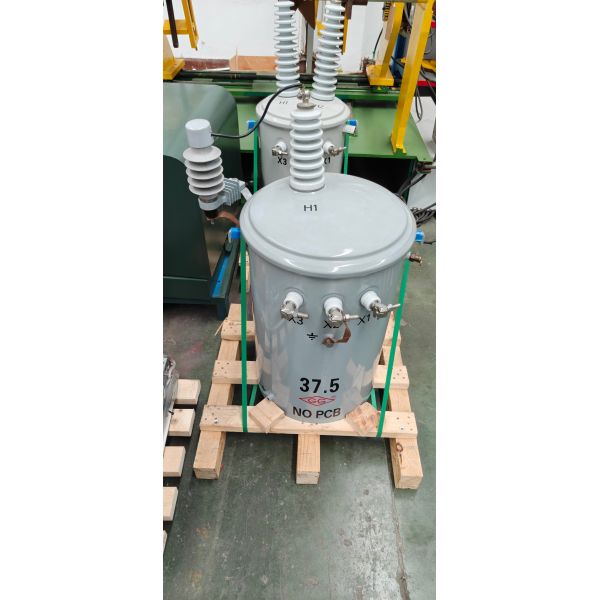 37.5kVA Single-Phase Pole-Mounted Distribution Transformer with ONAN Cooling and Silicon Steel Core