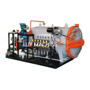 Autoclave de fibra de carbono de alta pressão personalizado para produção de compostos duráveis