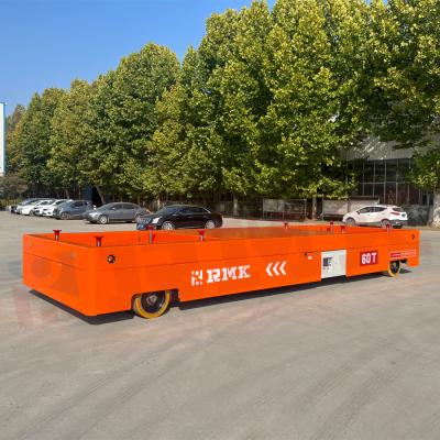 Steel Beam 60T Industrial Trailers High Speed Large Table Electric