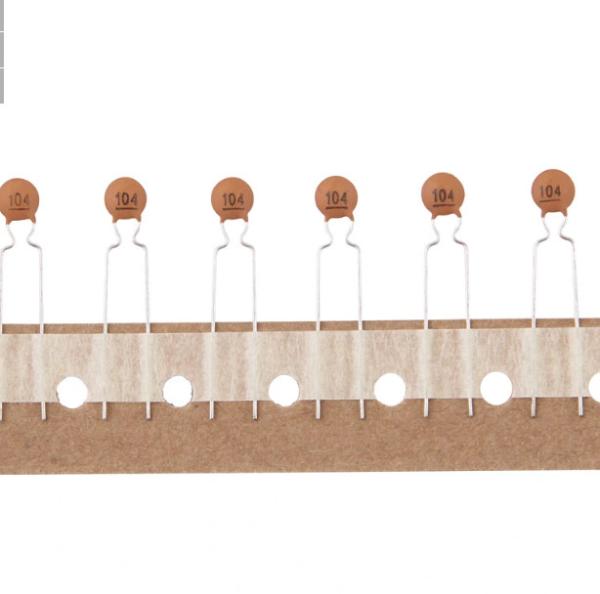 Low Frequency Radial Ceramic Disc Capacitor 100nF 100V P2.54mm