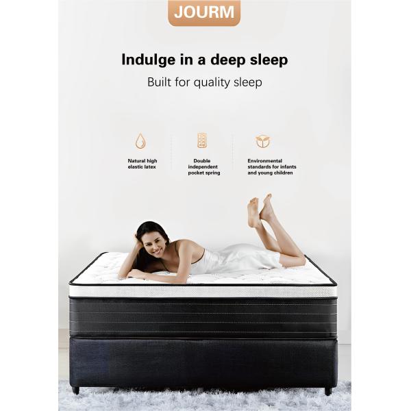 Modern Bedroom Mattress with Honeycomb Breathable Structure and Double-layer Support