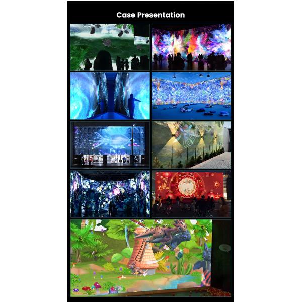 3200 Lumen Shopping Mall Проектор интерактивных игр 1024*768 разрешение