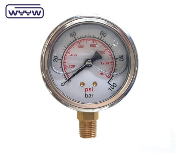 Les pièces nouvellement arrivées 0-400bar hydraulique jauge de pression test 0-6000psi à vendre