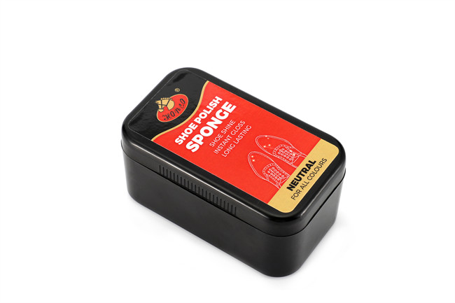 Neutral Shoe Shine Sponge Product With Shell Material Plastics Footwear Shoe Care Polish