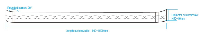 Cor personalizada da decoração da cabine do elevador do passageiro corrimão de aço inoxidável