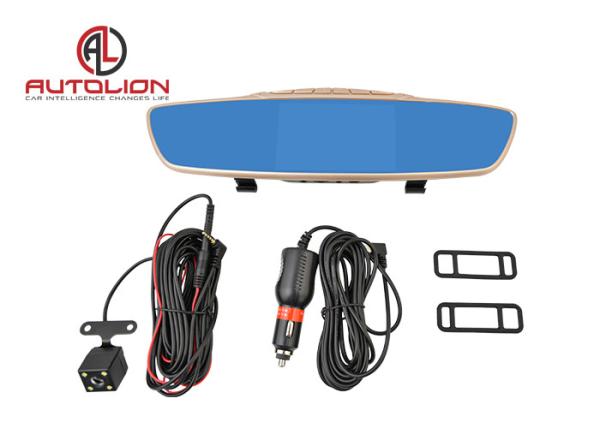 Dual wide-angle Lens Rear View Car DVR Camera / Full HD 1080P Mirror Dash Camera