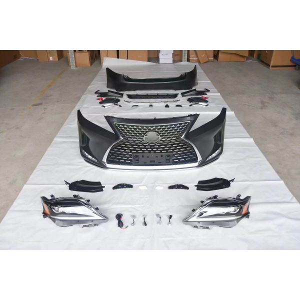2020 Style Upgraded Car Accessories Body Kit Front Bumper Headlight Grille for Lexus RX 270 300 350 2009-2015