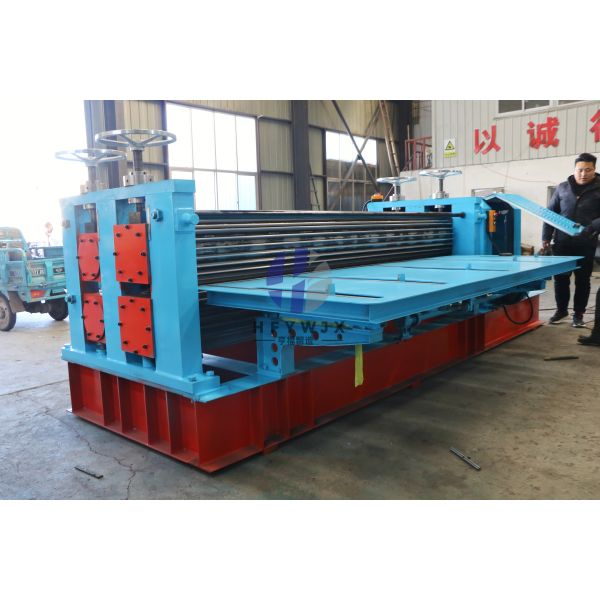 0.14-0.3mm Metal Sheets Horizontal Barrel Corrugation Machine  750mm-1250mm Rolling Width