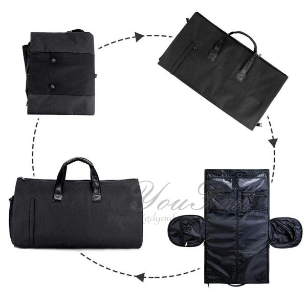 Waterproof Weekender Garment Duffel Bag Breathable With Shoe Compartment