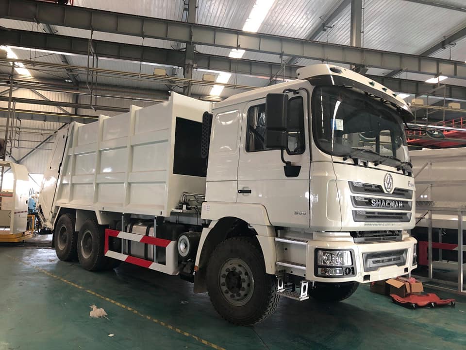 Компрессионный мусоровоз SHACMAN F3000 задней загрузки мусоровоз 6x4 Euro Il