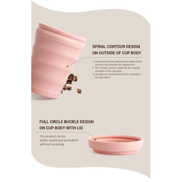 Силиконовый стакан с водой 8 унций / 12 унций / 16 унций Нетоксичный, без BPA, многоразовый, долговечный