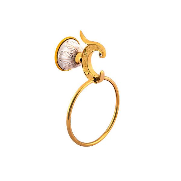 Классический дизайн Стенные аксессуары для ванной комнаты Полотенце кольцо латунь и цинк сплав