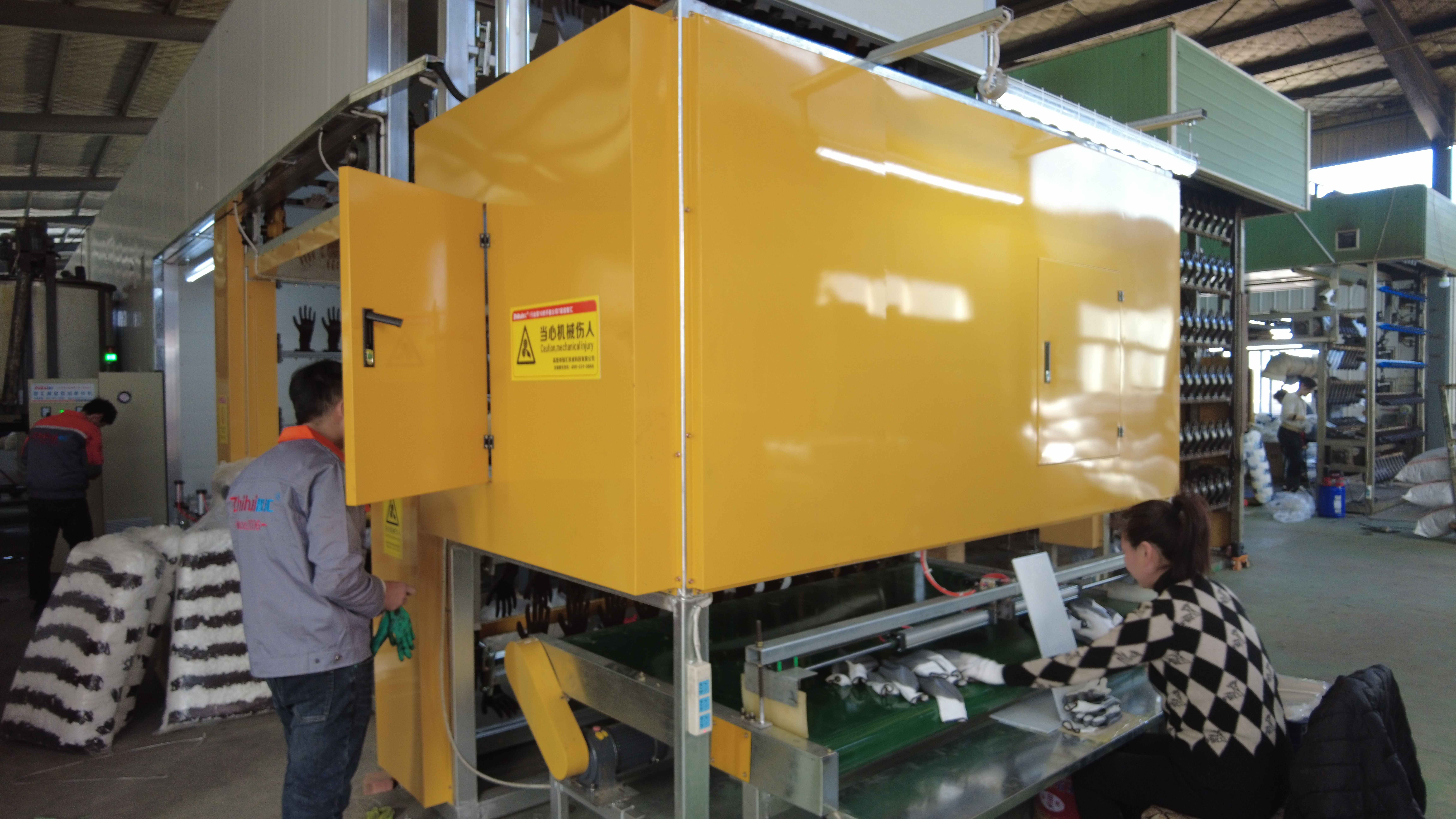 Customized Nitrile Glove Dipping Machine Galvanized Automatic Glove Making