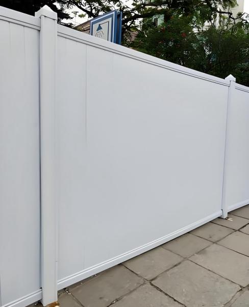 PVC Privacy Fence White Vinyl Fencing House Fence Outdoor Plastic Garden Fence