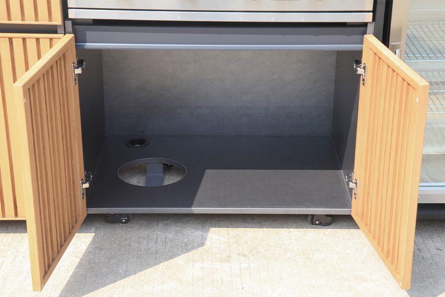Elite Outdoor Free Standing Bbq Grill With Powder Coated Aluminum Construction