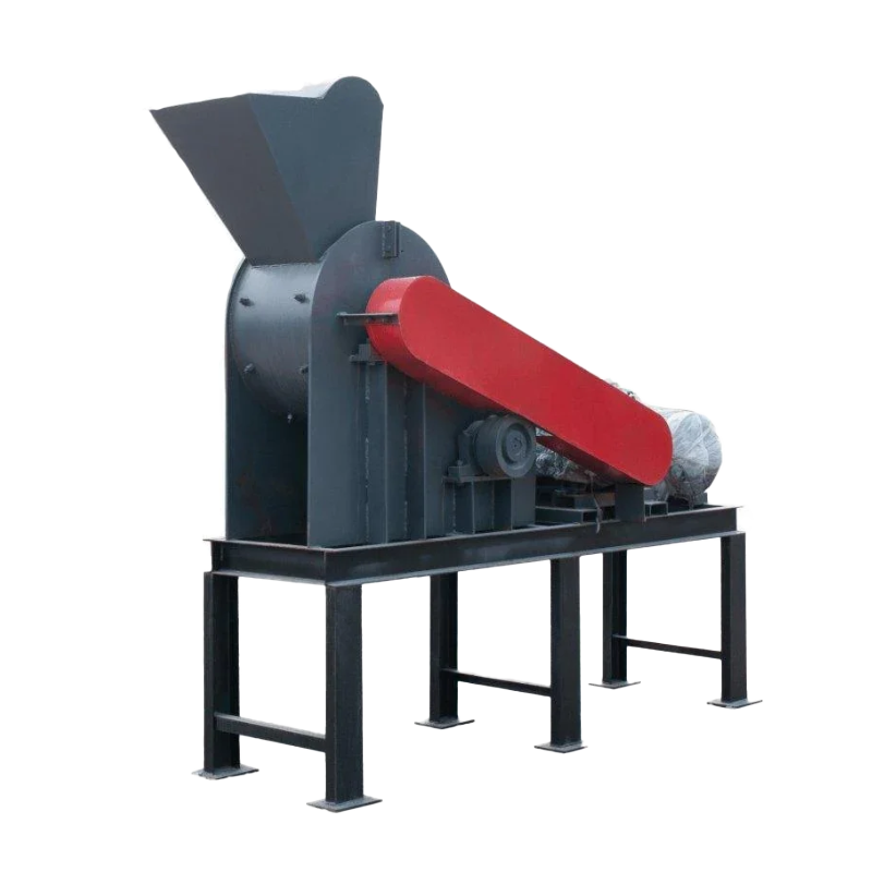 Double Shaft horizontal Fertilizer Crusher Machine For Waste Recycling