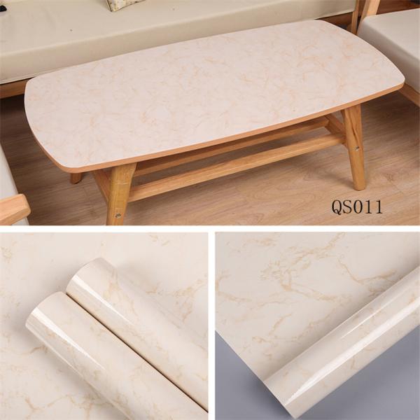 Waterproof Peel Stick Marble High Glossy Wallpaper for Household Refurbishment