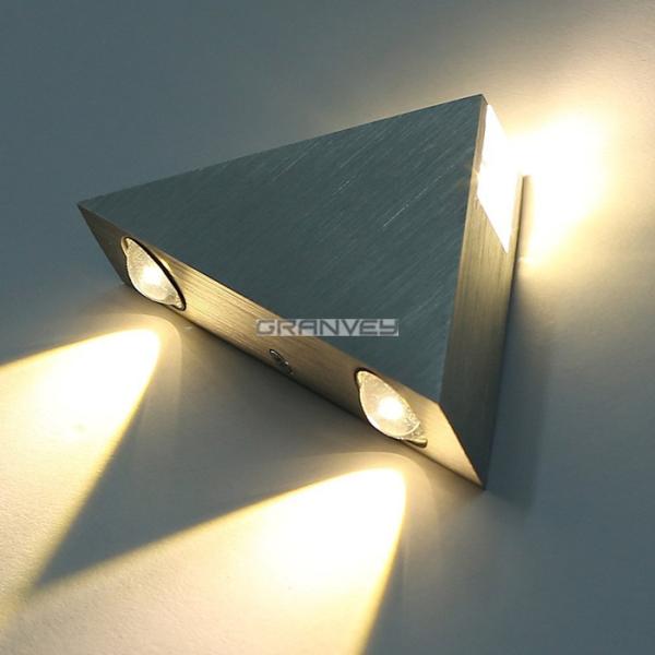 3W Aluminum LED Wall Sconce Indoor , Up And Down Interior Wall Lights Decorative Lamps