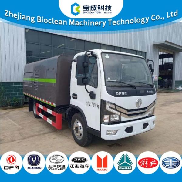 7.3TONS 2100L 2.1m3 Guardrail Cleaning Truck With Two Way Cleaning