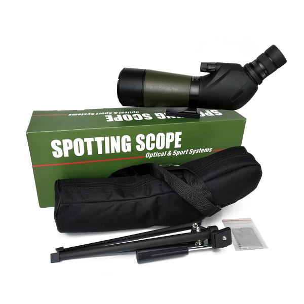 Bird Watching Monocular Waterproof Spotting Scope 20-60X60 Bak4 For Hunter