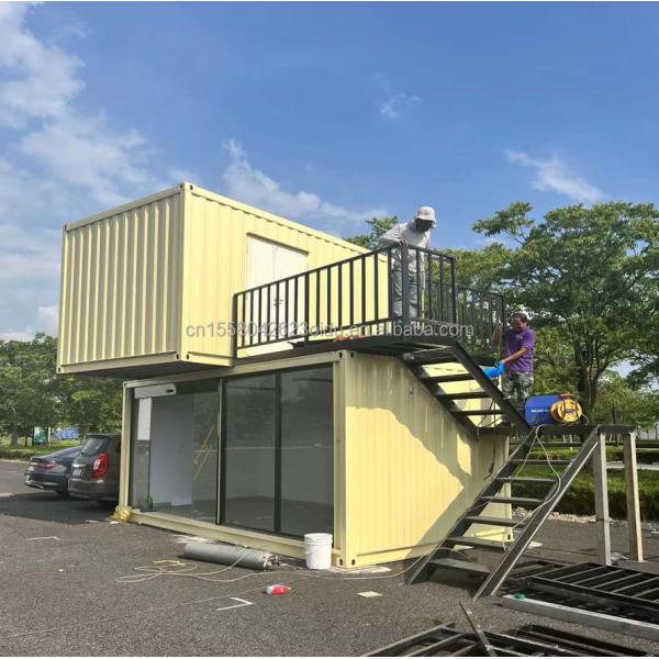 Steel Shed Container Store Prefabricated Building Frame Steel Structure for 20ft or 40ft Container Houses