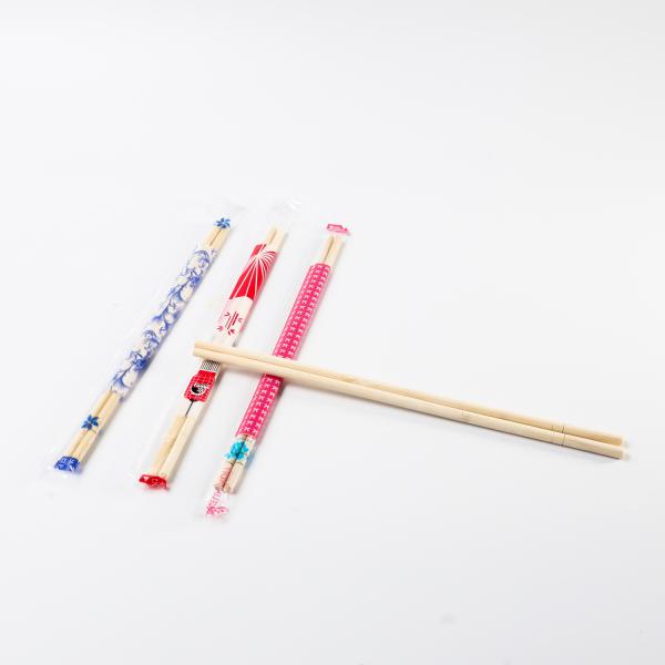 Baguettes jetables doubles à sushi en bambou Chine, emballage entièrement en papier, simples, quatre saisons