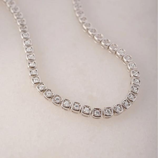 Brazalete de tenis de zircónia de 3 mm 925 Plata 14K Oro Revestido Joyería Unisex