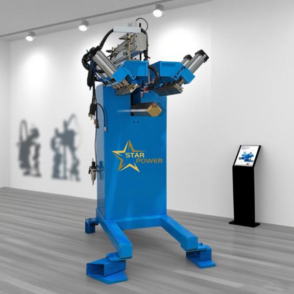 220V 500W CNC Vertical Welder with 0.1-1.2MPa Air Pressure for 4-Corner Rounding Welding