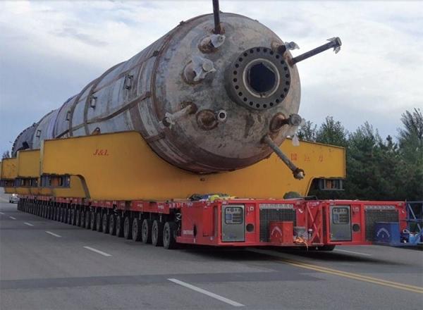 Flatbed Self Propelled Modular Transporter Semi Trailer For Heavy Duty Transportation