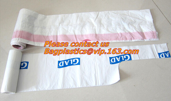 Tall Kitchen Bags With Handles, Reusable And Disposable Grocery Bags Biodegradable, BPA-Free Plastic Grocery Bags