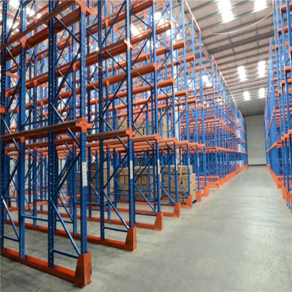 Cold Storage Drive In Pallet Rack System Customized Color Powder Coated Finish