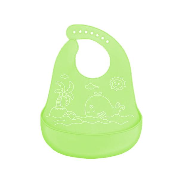 High Durability Skip Hop Silicone Bib , Custom Girls / Boys Dribble Bibs
