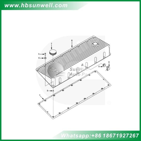 Cummins Rocker Lever Cover Gasket 3883220 3883221 XCEC M11 ISM11 QSM11 Heavy Truck Diesel Engine Spare Parts