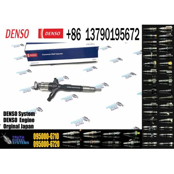 Remanufactured 095000-6710 095000-671# 095000-701# Truck/car/excavator Injector for OE 23670-30120 23670-30230 Diesel Engine