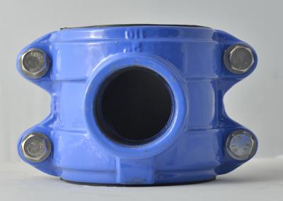 Ductile Iron GGG50 PVC Pipe Clamp Saddle Clamp Dn25 - Dn110 Internal With Thread