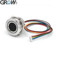 GROW R503-5V RGB LED DC5V UART インターフェース MX1.25-6ピン 防水 静電容量式 指紋モジュール センサー スキャナー Arduino Android用